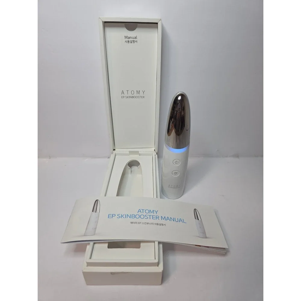 Atomy Korea EPSkinbooster FacialDevice White Silver ElectroporationSkincare Tech